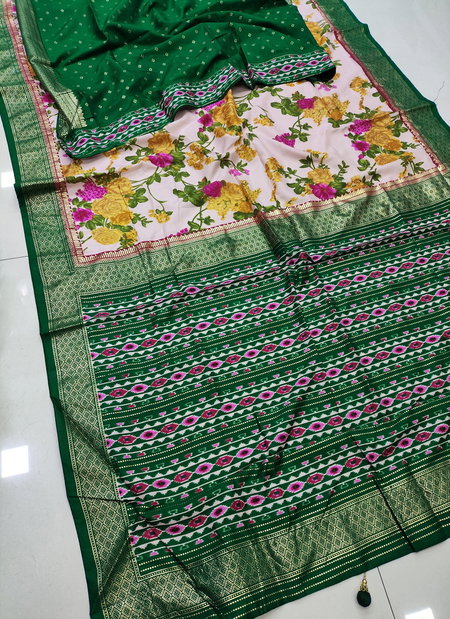 Anushram By Girnar Flower Print Fancy Saree Wholesale Suppliers In Mumbai